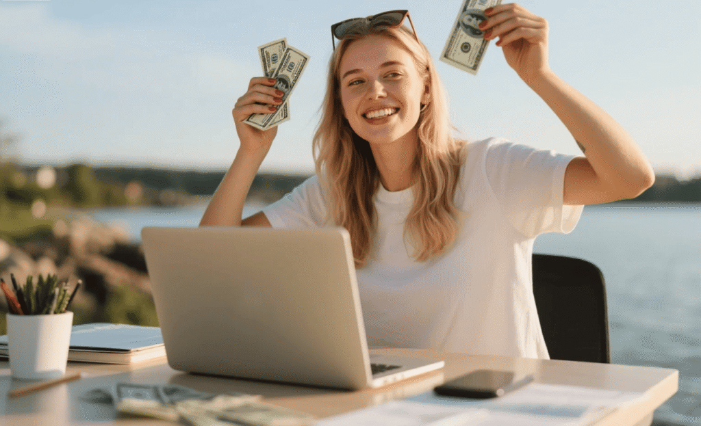 women freelance make money remote work