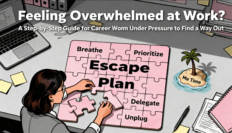 feeling overwhelmed at work a step by step guide for career women under pressure to find a way out 3