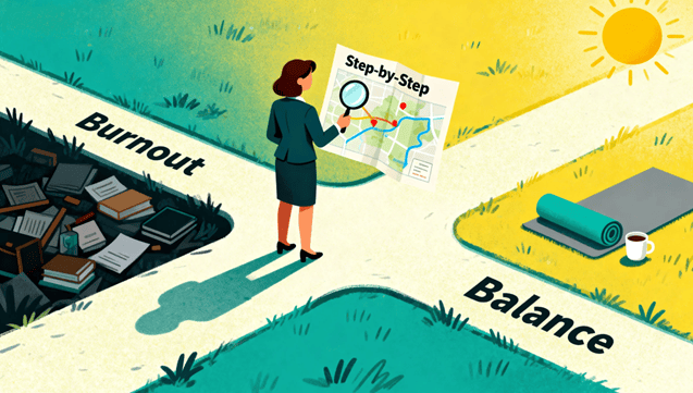 feeling overwhelmed at work a step by step guide for career women under pressure to find a way out