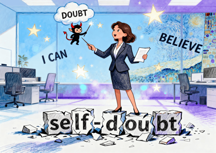 how to overcome self doubt as a woman at work